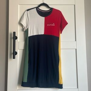 Tommy Hilfiger colorblock shirt dress